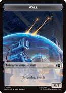 Wall (0019) // Merfolk (0024) Double-Sided Token (Surge Foil) (MSC-19 // 24) [Commander: Marvel Super Heroes] Foil