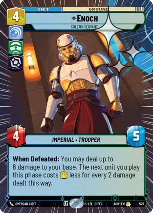 Enoch - Solemn Servant (Hyperspace Foil) (529) [Ashes of the Empire] Foil