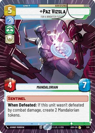 Paz Vizsla - For a Brighter Future (Hyperspace Foil) (530) [Ashes of the Empire] Foil