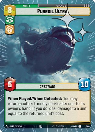 Purrgil Ultra (Hyperspace Foil) (540) [Ashes of the Empire] Foil