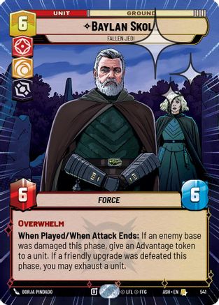 Baylan Skoll - Fallen Jedi (Hyperspace Foil) (541) [Ashes of the Empire] Foil