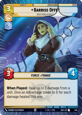 Barriss Offee - Redeeming Herself (Hyperspace Foil) (546) [Ashes of the Empire] Foil