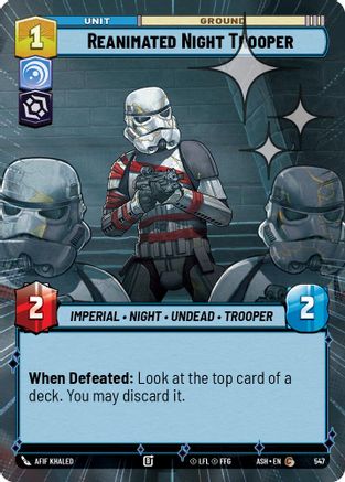 Reanimated Night Trooper (Hyperspace Foil) (547) [Ashes of the Empire] Foil