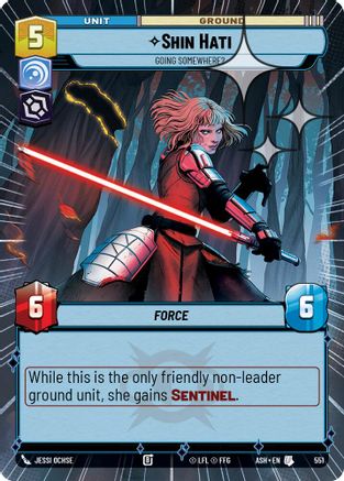 Shin Hati - Going Somewhere? (Hyperspace Foil) (551) [Ashes of the Empire] Foil