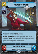 Blade of Talzin - A Gift of Shadows (Hyperspace Foil) (557) [Ashes of the Empire] Foil