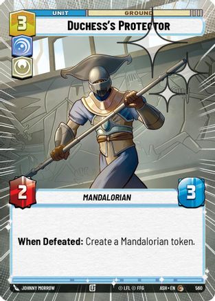Duchess's Protector (Hyperspace Foil) (560) [Ashes of the Empire] Foil