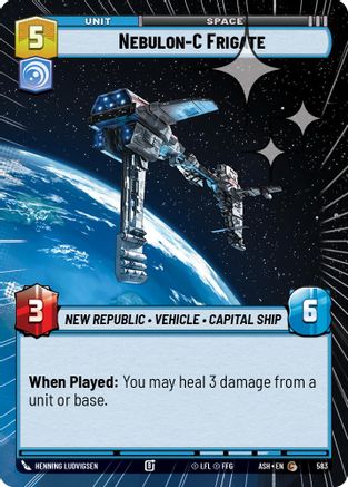 Nebulon-C Frigate (Hyperspace Foil) (583) [Ashes of the Empire] Foil