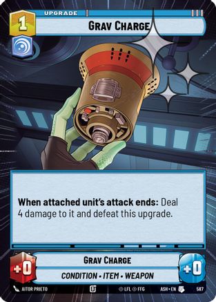 Grav Charge (Hyperspace Foil) (587) [Ashes of the Empire] Foil