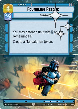 Foundling Rescue (Hyperspace Foil) (594) [Ashes of the Empire] Foil