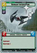 Remnant Interceptor (Hyperspace Foil) (597) [Ashes of the Empire] Foil