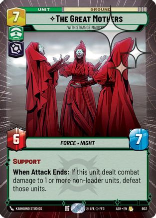 The Great Mothers - With Strange Magicks (Hyperspace Foil) (603) [Ashes of the Empire] Foil