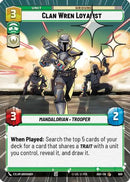 Clan Wren Loyalist (Hyperspace Foil) (609) [Ashes of the Empire] Foil