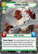 Admiral Ackbar - Assume Attack Coordinates (Hyperspace Foil) (612) [Ashes of the Empire] Foil
