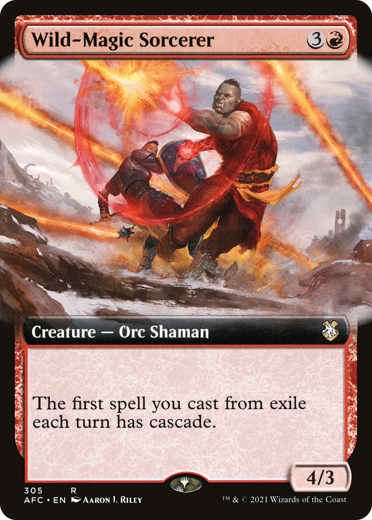 Wild-Magic Sorcerer (Extended Art) (AFC-305) [Forgotten Realms Commander]