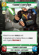 Sabine's Lightsaber - Not Alone (Hyperspace Foil) (616) [Ashes of the Empire] Foil
