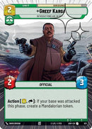 Greef Karga - Introductions are in Order (Hyperspace Foil) (621) [Ashes of the Empire] Foil