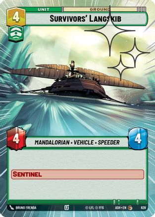 Survivors' Langskib (Hyperspace Foil) (628) [Ashes of the Empire] Foil
