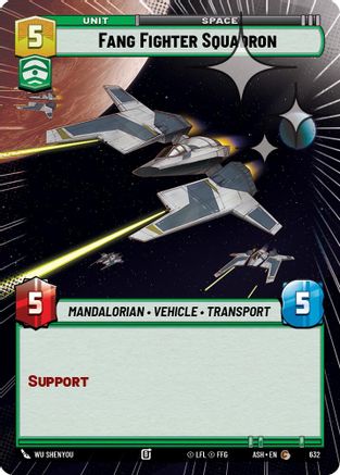 Fang Fighter Squadron (Hyperspace Foil) (632) [Ashes of the Empire] Foil