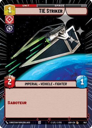 TIE Striker (Hyperspace Foil) (643) [Ashes of the Empire] Foil