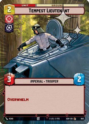 Tempest Lieutenant (Hyperspace Foil) (645) [Ashes of the Empire] Foil