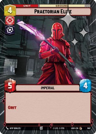Praetorian Elite (Hyperspace Foil) (647) [Ashes of the Empire] Foil