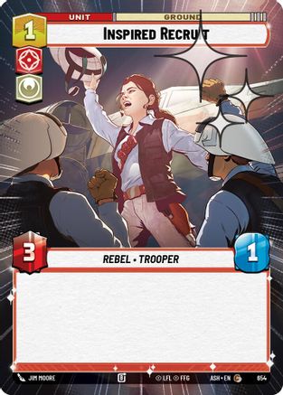 Inspired Recruit (Hyperspace Foil) (654) [Ashes of the Empire] Foil