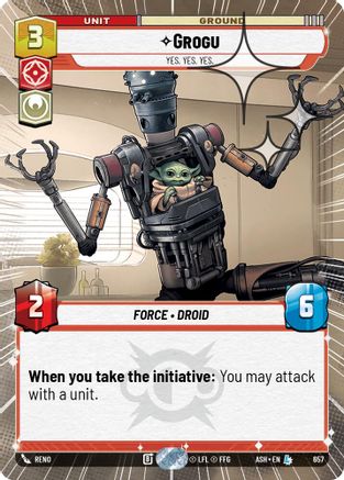 Grogu - Yes. Yes. Yes. (Hyperspace Foil) (657) [Ashes of the Empire] Foil
