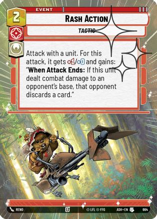 Rash Action (Hyperspace Foil) (664) [Ashes of the Empire] Foil