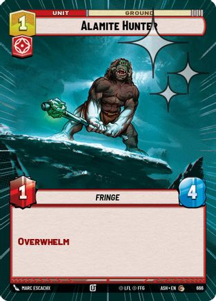Alamite Hunter (Hyperspace Foil) (666) [Ashes of the Empire] Foil