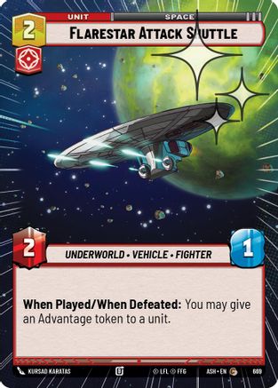 Flarestar Attack Shuttle (Hyperspace Foil) (669) [Ashes of the Empire] Foil