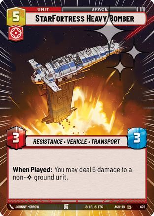 StarFortress Heavy Bomber (Hyperspace Foil) (676) [Ashes of the Empire] Foil