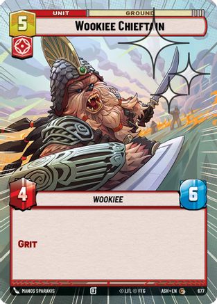 Wookiee Chieftain (Hyperspace Foil) (677) [Ashes of the Empire] Foil