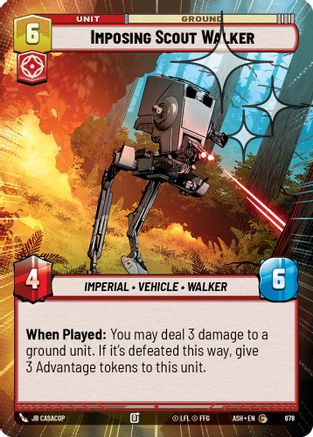 Imposing Scout Walker (Hyperspace Foil) (678) [Ashes of the Empire] Foil