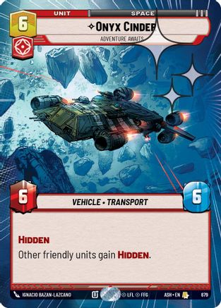 Onyx Cinder - Adventure Awaits (Hyperspace Foil) (679) [Ashes of the Empire] Foil