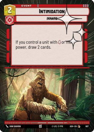 Intimidation (Hyperspace Foil) (687) [Ashes of the Empire] Foil