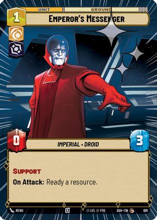 Emperor's Messenger (Hyperspace Foil) (691) [Ashes of the Empire] Foil