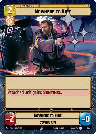 Nowhere to Hide (Hyperspace Foil) (700) [Ashes of the Empire] Foil