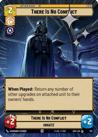There Is No Conflict (Hyperspace Foil) (701) [Ashes of the Empire] Foil