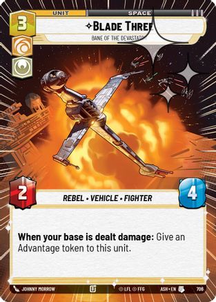 Blade Three - Bane of the Devastator (Hyperspace Foil) (706) [Ashes of the Empire] Foil