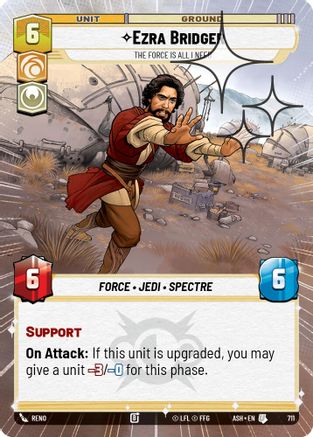 Ezra Bridger - The Force is All I Need (Hyperspace Foil) (711) [Ashes of the Empire] Foil