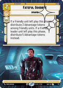 Fateful Goodbye (Hyperspace Foil) (713) [Ashes of the Empire] Foil