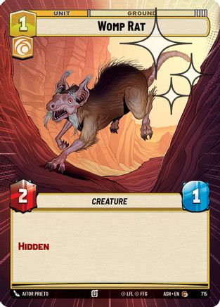 Womp Rat (Hyperspace Foil) (715) [Ashes of the Empire] Foil