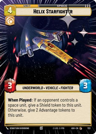 Helix Starfighter (Hyperspace Foil) (723) [Ashes of the Empire] Foil