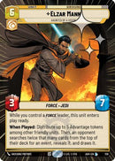 Elzar Mann - Haunted by a Vision (Hyperspace Foil) (726) [Ashes of the Empire] Foil