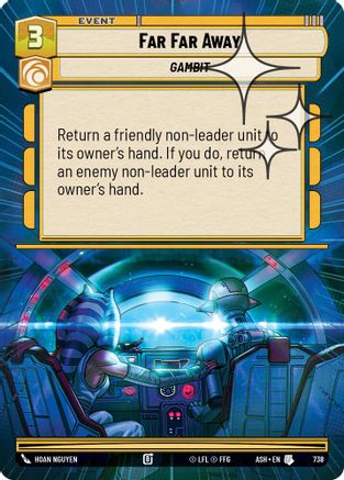 Far Far Away (Hyperspace Foil) (738) [Ashes of the Empire] Foil