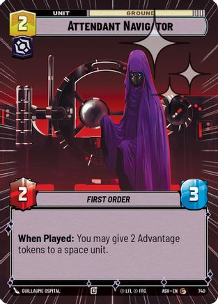 Attendant Navigator (Hyperspace Foil) (740) [Ashes of the Empire] Foil