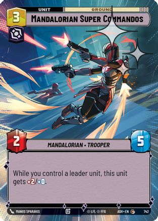 Mandalorian Super Commandos (Hyperspace Foil) (742) [Ashes of the Empire] Foil