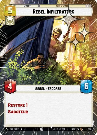 Rebel Infiltrators (Hyperspace Foil) (758) [Ashes of the Empire] Foil