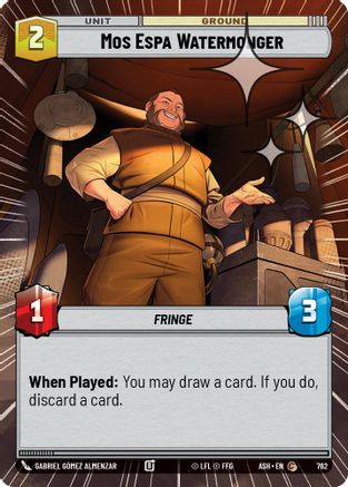 Mos Espa Watermonger (Hyperspace Foil) (762) [Ashes of the Empire] Foil