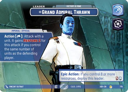 Grand Admiral Thrawn - Victory is Mine (Showcase) (770) [Ashes of the Empire] Foil